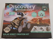 Discovery Kids Mindblown STEM 12-in-1 Solar Robot 190-Piece Creation Kit Build