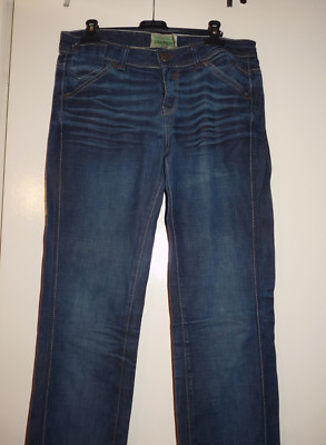 Jeans femme bleu slim BERSHKA taille 38 long comme neuf