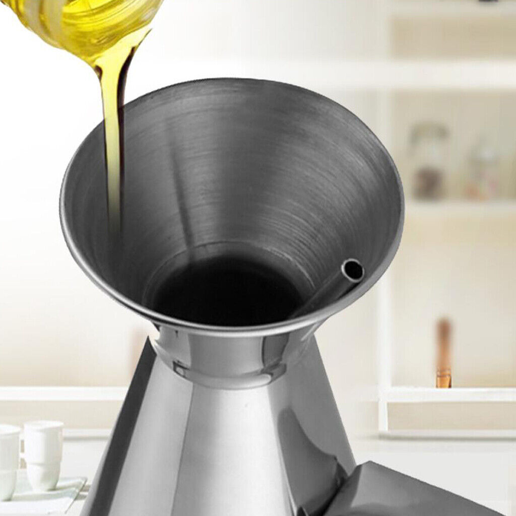 Küche Öl Ausgießer Drizzler kann Edelstahl Essig Jar Ölflasche