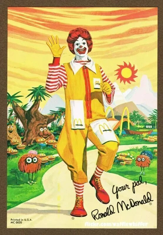 RONALD MCDONALD Vintage Retro 24x18 WALL PRINT POSTER | history | eBay