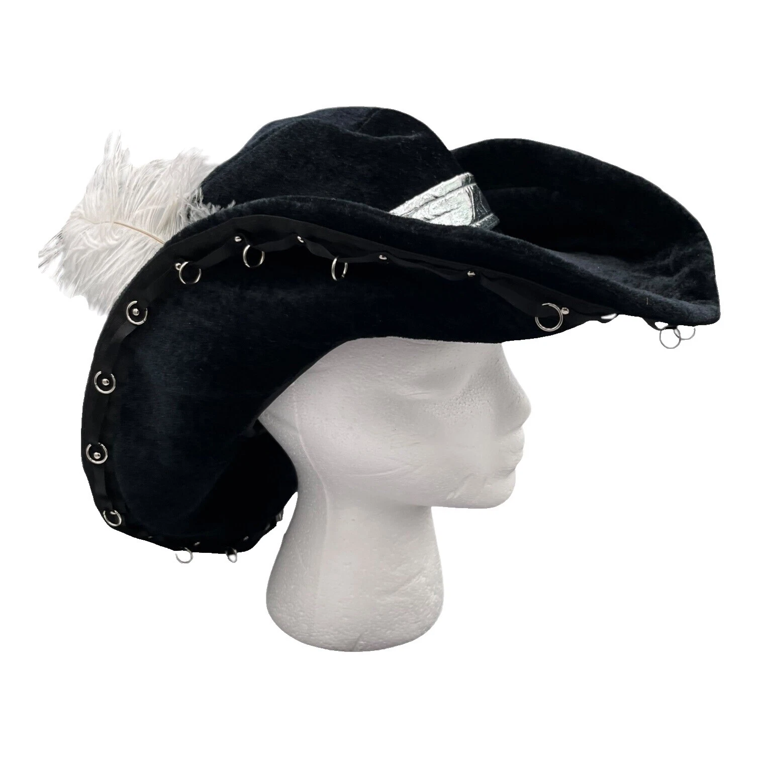 Trajes de Terciopelo Negro Pirata para Mujer