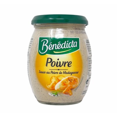 Bénédicta Sauce au  Poivre de Madagascar  Pfeffer Sauce im 260g Glas