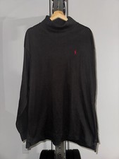 VTG Polo Ralph Lauren TurtleNeck Jersey Shirt Sweater MADE IN USA Mens XL