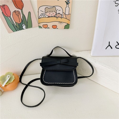 Handbag Bow Shoulder Bag Solid Color Children Small Bag Children - Picture 6 of 19