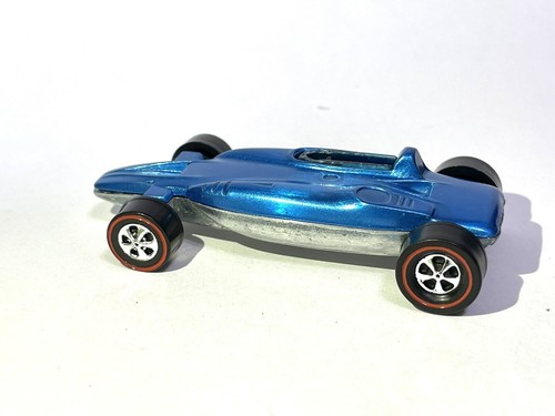 1969 Shelby Turbine RESTORED 🥶Redline Hot Wheels Super Rare Blue Candy - Picture 5 of 9