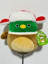 NWT Squishmallows Avery Green Mallard Duck Christmas Plush 9.5