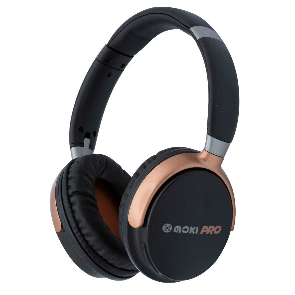 Moki 105 dB Pro Opus Rechargeable Bluetooth Wireless 3.5mm Cable Ear Headphones