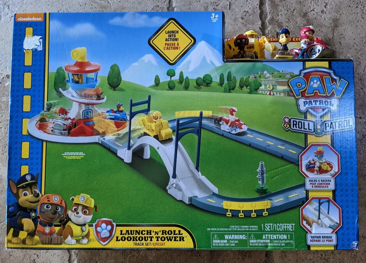 Paw Patrol Roll Patrol 3 in 1 MEGA Track Pack Lookout Tower Lighthouse  Railway Toy Review Juguetes 