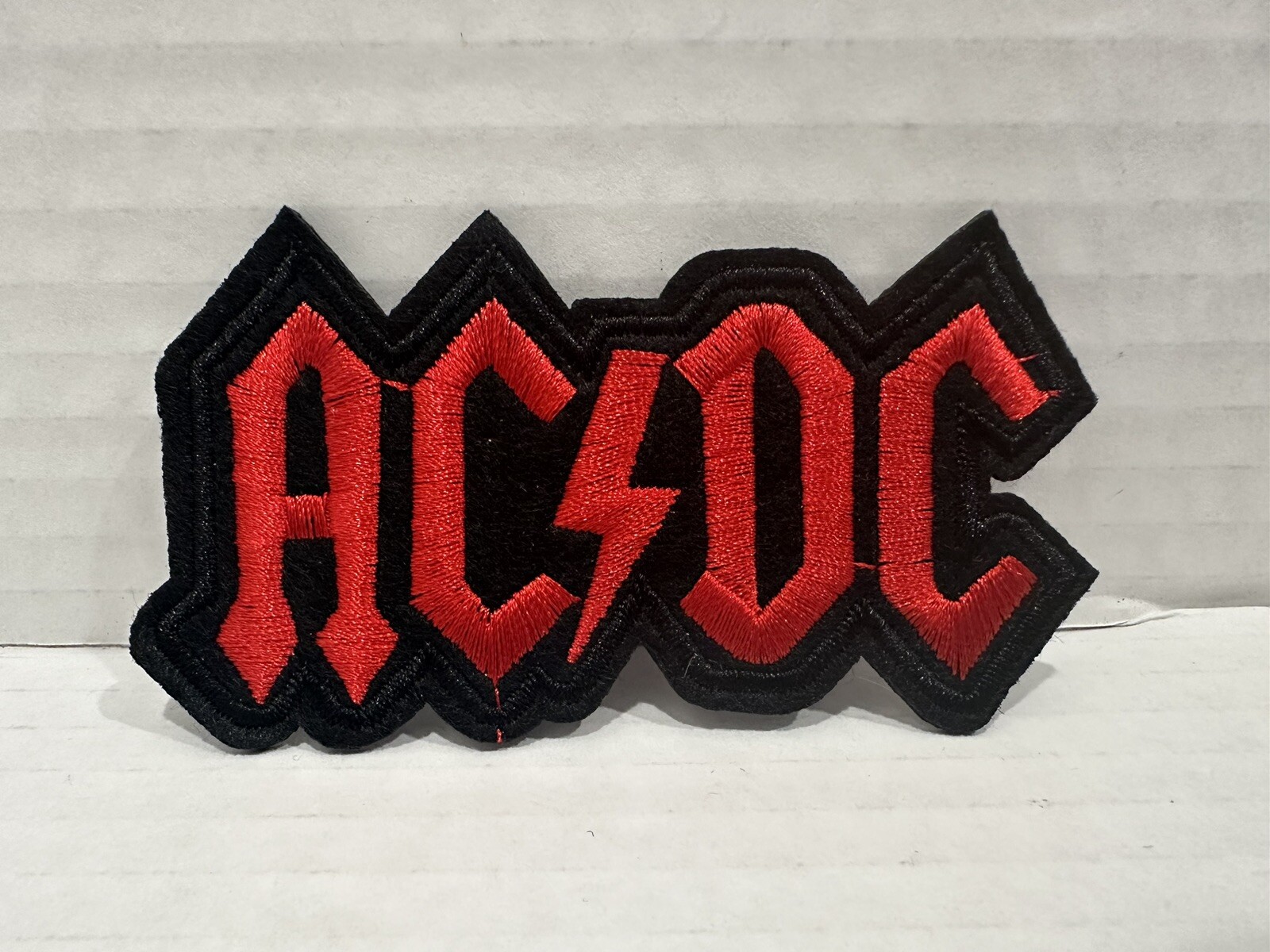 AC DC Embroidered Iron On / Sew On Patch Brand New Punk Rock Band Patch ...