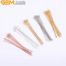 14K Yellow Gold Filled Ball T Eye Pins For Jewelry Making 100 Pcs Hypoallergenic