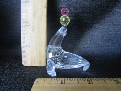 Swarovski - Seal Playing With Balls - Crystal Figurine - In Box | eBay