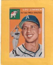 1954 Topps #232 Lou Limmer Philadelphia Athletics VG Very Good RC Lot#20654