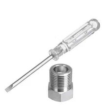 CO2 Adapter From Reusable To Disposable Bottle M10x1 Inert Gas w/Screwdriver new