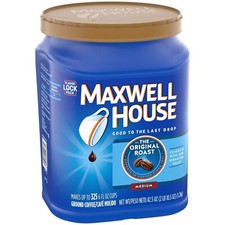 Maxwell House Original Medium Roast Ground Coffee 42.5 oz Canister 10.09 per pound