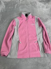 The North Face Full Zip Fleece Jacket Girls Size Large Pink