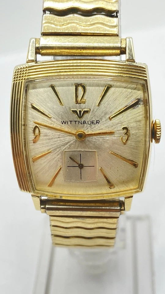 BONITO ESMOQUIN 30mm Wittnauer ESFERA CHAMPÁN CAJA ORO 10K GP CUERDA MANUAL FUNCIONA Excelente Foto 3 de 4
