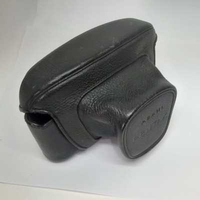 Genuine vintage Asahi Pentax black leather case for Spotmatics & K-1000 cameras