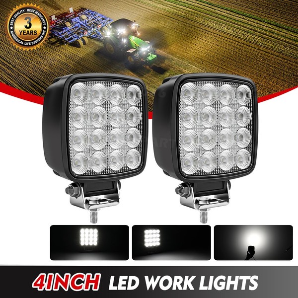 150W 16LED Arbeitsscheinwerfer Offroad Bagger Flutlicht Strahler Traktor KFZ LKW-image