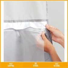 Snap-In PEVA Shower Curtain Liner with Sheer Window Water-Repellent 70"x54"