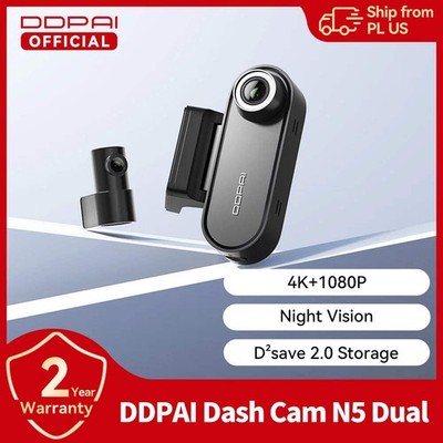 DDPAI Dash Cam N5 Dual Front and Rear 4K Ultra HD Resolution Dash Camera NightVI