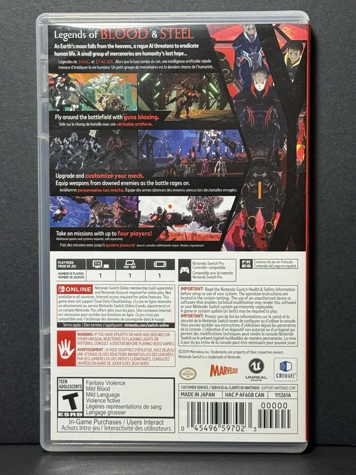 Daemon X Machina (Nintendo Switch, 2019) Complete CIB Tested Very Good - Image 2 of 4