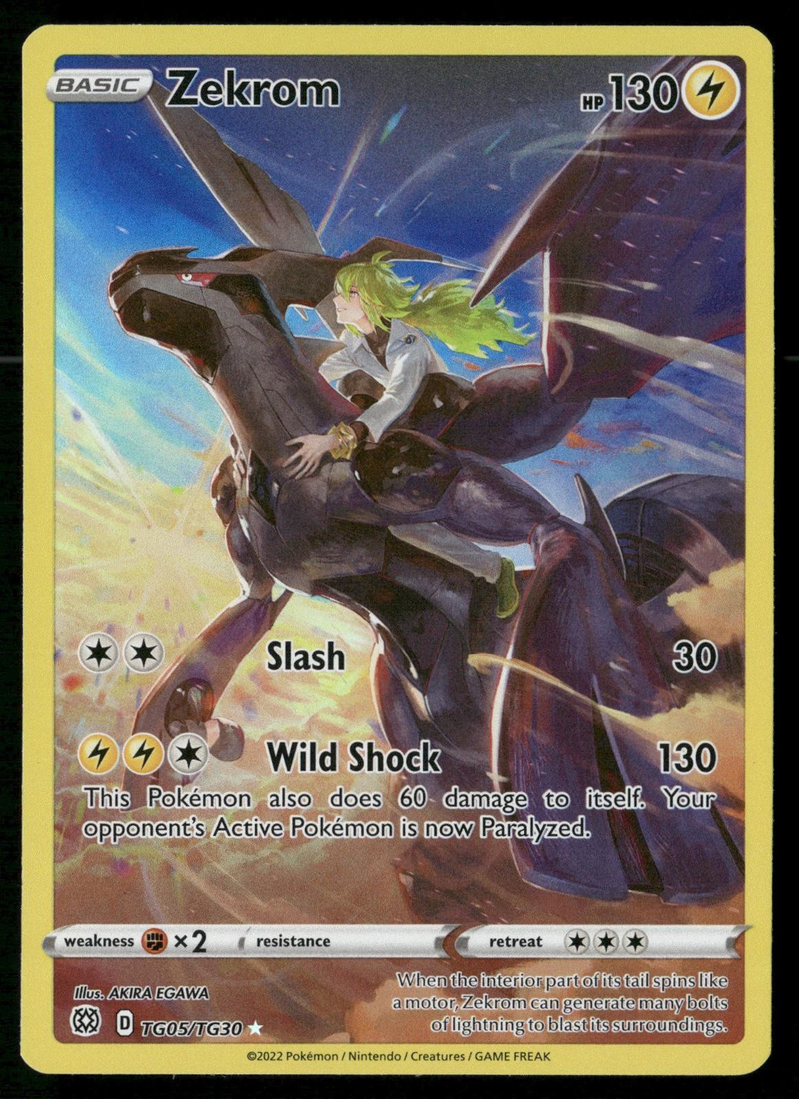 Zekrom TG05/TG30 Holo Brilliant Stars Trainer Gallery Pokemon NM