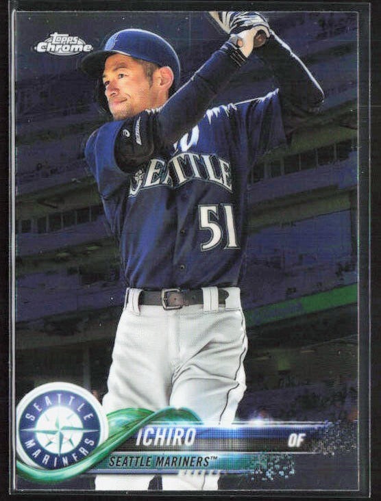 2018 Topps Update Chrome ICHIRO SUZUKI Card #HMT45 Seattle Mariners QTY