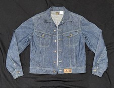 Vtg Lee Riders Terex General Motors GM Denim Jacket USA Size 44L 60s 70s RARE
