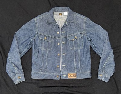 Vtg 60s/70s Lee Terex General Motors GM Denim Trucker Jacket USA