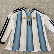 Lionel Messi Argentina 2022 World Cup Champions #10 Jersey NWT Sz 2XL