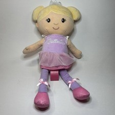 Russ Cuddle  Co Ballerina Baby Doll Plush   Pink Purple Crown   12  Gift Toy