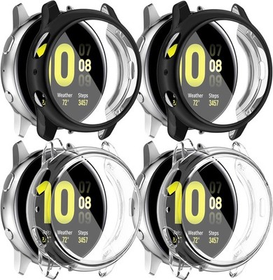 4 Pack Screen Protector Case for Samsung Galaxy Watch Active 2 44mm Soft TPU Cov