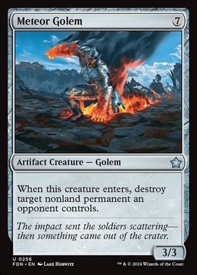 Meteor Golem, Commander Masters, MTG, Uncommon Karte, 0399