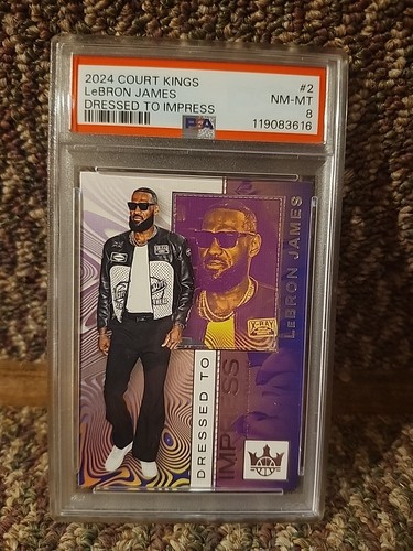 2024 LEBRON JAMES COURT KINGS DRESSED TO IMPRESS PSA 8 Non Auto Lakers GOAT MVP