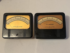 GENERAL ELECTRIC DO-58 AMMETER VINTAGE SET OF...