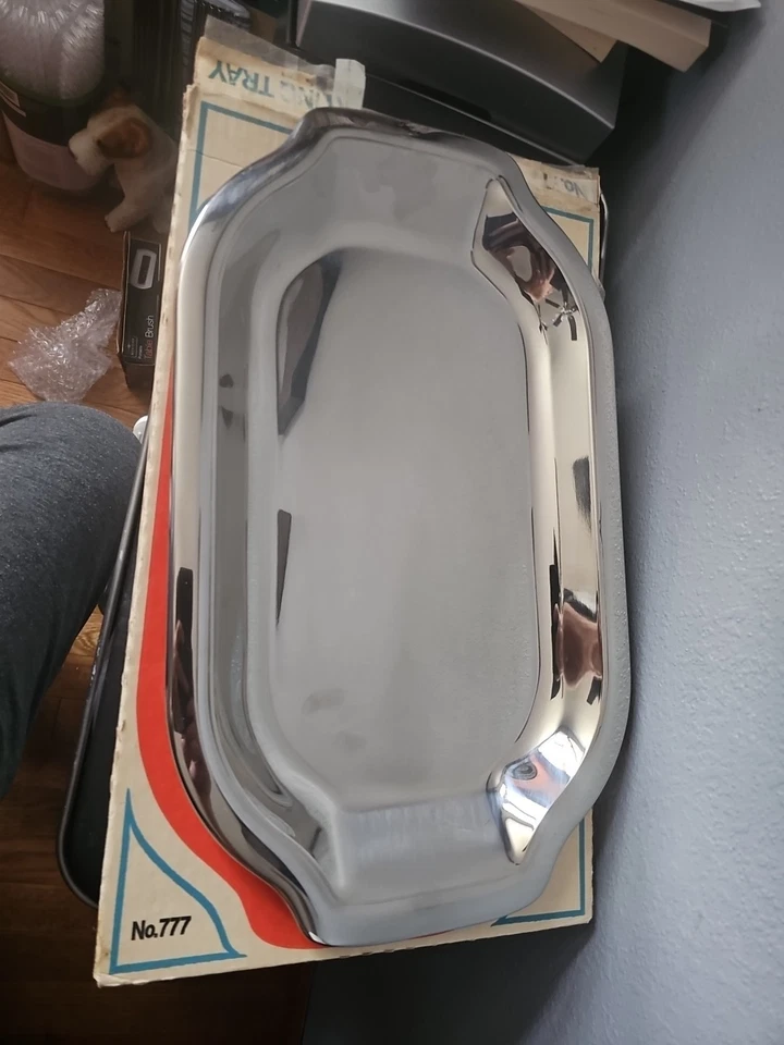 Vintage Faberware Stainless Steel Serving Tray 18.5"x11" With Box No 777 - Image 2 of 4