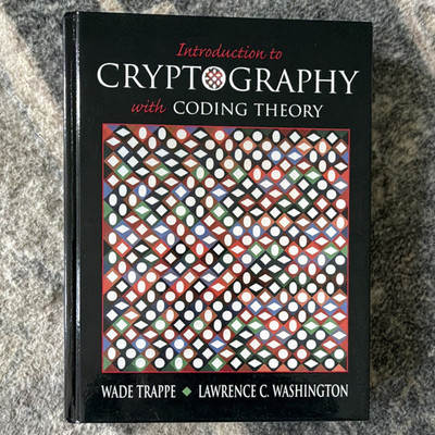 Pearson Prentice Hall Introduction to Cryptography w/ Coding Theory HC 2006 504p
