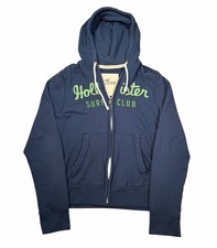 Women s True Y2k Hollister Surf Club Embroidered Hoodie Size XL Navy