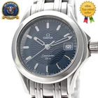 [N MINT] OMEGA 2581.81 Seamaster 120m Quartz 27mm Blue Dial Cal.1456 Date Womens