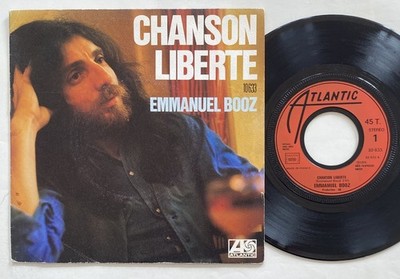EMMANUEL BOOZ CHANSON LIBERTE 7''  French 1975  EX
