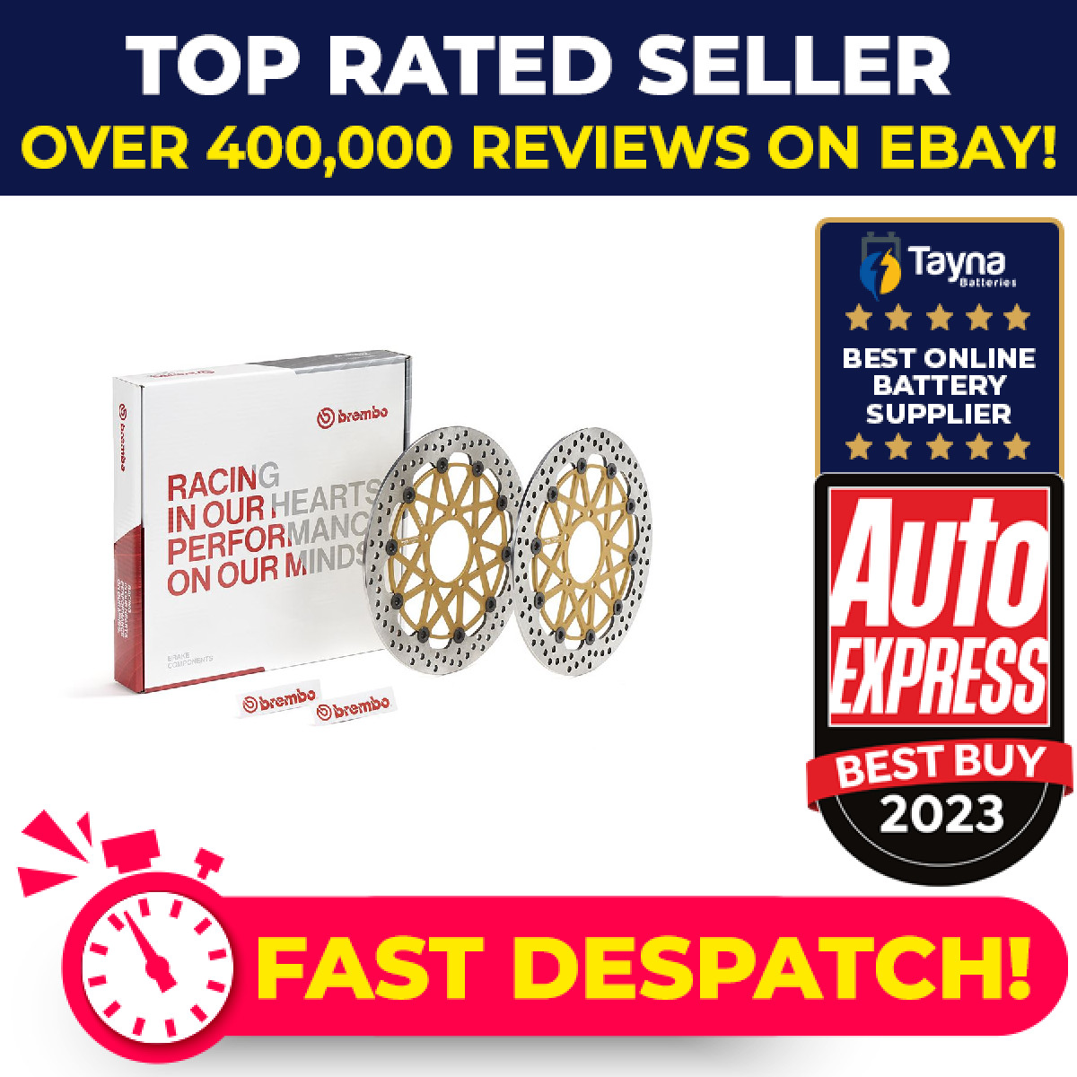 2x Motorcycle Brake Discs (pair) 208973722 Brembo Genuine Top Quality Guaranteed