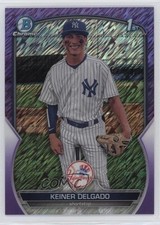 2023 Bowman Chrome Prospects Purple Shimmer Refractor /250 Keiner Delgado 0y9y