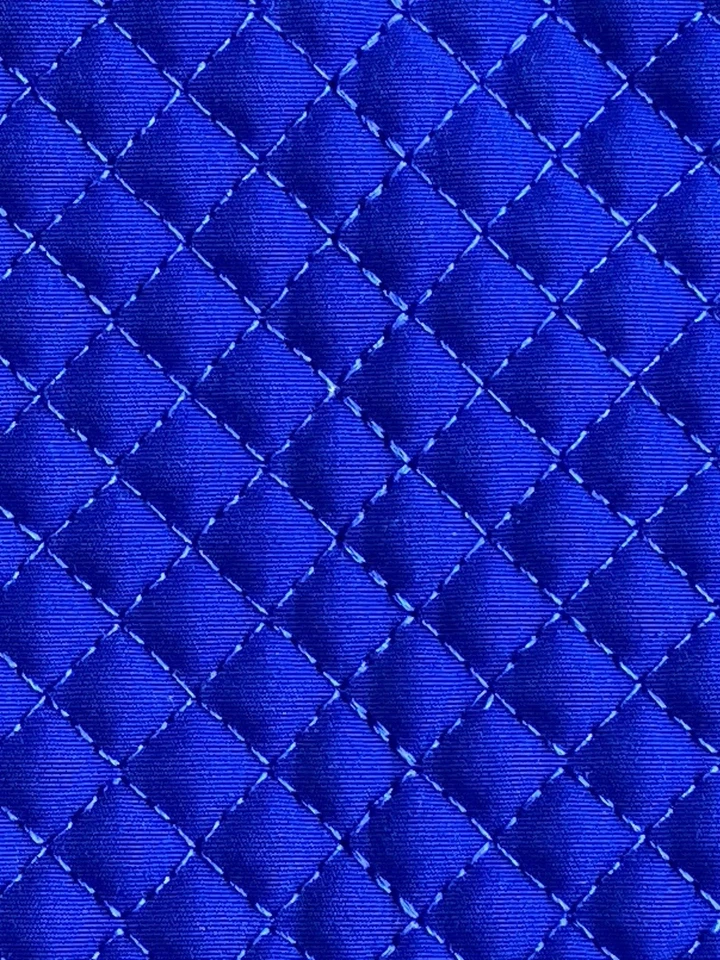 VERA BRADLEY Quilted Microfiber Tote Purse Hand Shoulder Bag Shopper Royal Blue - Image 4 of 4
