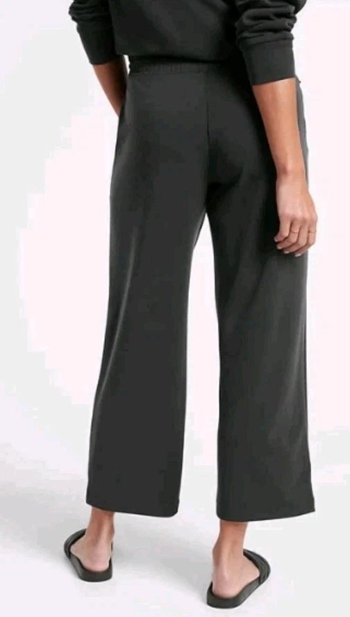 Athleta Seasoft 中腰直筒裤黑色超柔软旅行裤! M — 第 3/4 张图片