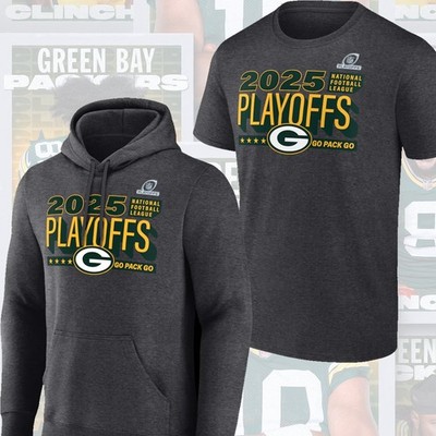 HOT - Green Bay Packers 2025 Playoffs Ready Hoodie Tee, Go Pack Go Gift For Fans
