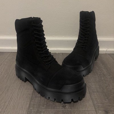 BALENCIAGA Combat Strike Boots Black US 11 EU 44 Zip-Up | eBay
