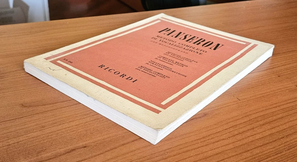 Metodo Completo Di Vocalizzazione Per Mezzosoprano - Panseron - Ed. Ricordi 1970 - Immagine 4 di 4