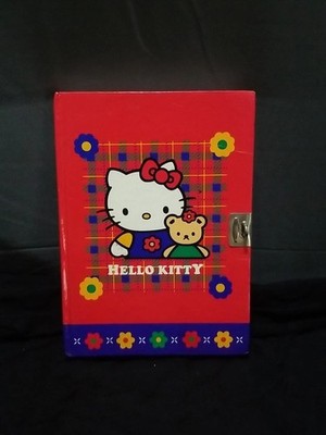 Sanrio Hello Kitty Locking Diary1995 Missing Lock 7.5x5.5 100 Clean Pages USED