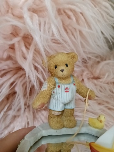 Cherished Teddies Musical Plays Song Row Row Your Boat, Boat Moves With Music - Picture 3 of 13