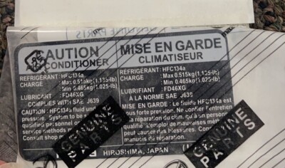 Mazda KD3361439 Genuine OEM AC Label for sale online | eBay